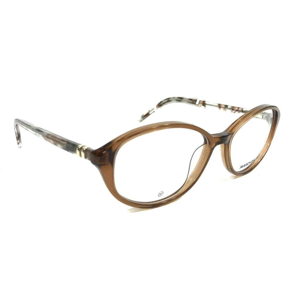 Marchon NYC Eyeglasses Frames M-5025 232 Brown Tortoise Oval Full Rim 55-16-140